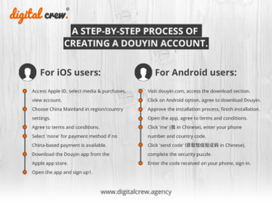 Douyin account creation